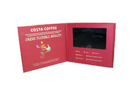 Draagbare Bedrijfs Videogroetkaart, 210 x 210mm Groottelcd Videobrochurekaart