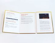 A4 lcd van het grootteportret videogroetkaart, de Volledige brochure van de kleurenvideo voor Kerstmis
