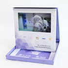 Hardcover 7 Duimlcd Video van het de Druk videopak Brochure van de Bedrijfsgiftdouane de giftvakje