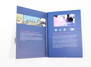 4.3“ boek met harde kaft Navulbare videoadreskaartjes voor zaken promotie, 2G/4G/8G