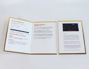 A4 lcd van het grootteportret videogroetkaart, de Volledige brochure van de kleurenvideo voor Kerstmis