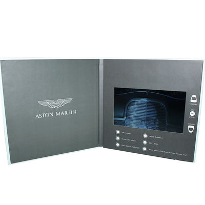 Bedrijfsgift 5 &quot; IPS het Scherm Videobrochure, Videobrochurekaart, Lcd Videobrochurekaart met 210x165mm UVbrochuredruk