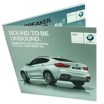 Bedrijfsgift 5 &quot; IPS het Scherm Videobrochure, Videobrochurekaart, Lcd Videobrochurekaart met 210x165mm UVbrochuredruk