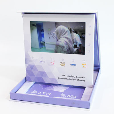 De vrije Video van Steekproefshenzhen in Omslagfabriek levert 7 duimlcd de Video van de Vertoningstribune IN Module van de Omslag de Videobrochure