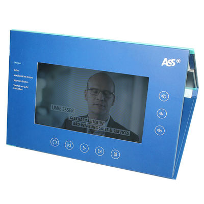De vrije Video van Steekproefshenzhen in Omslagfabriek levert 7 duimlcd de Video van de Vertoningstribune IN Module van de Omslag de Videobrochure