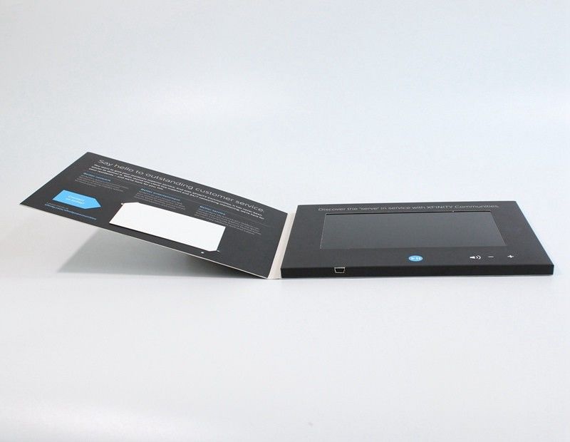 CMYK die Met de hand gemaakte LCD 7 drukken Kaart van de duimhd de Videogroet met OP/VAN knoopschakelaar