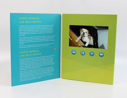 VIF Free Sample TFT Video Booklet for Invitation CMYK pritned brochure  lcd video greeting card for opening veremonies