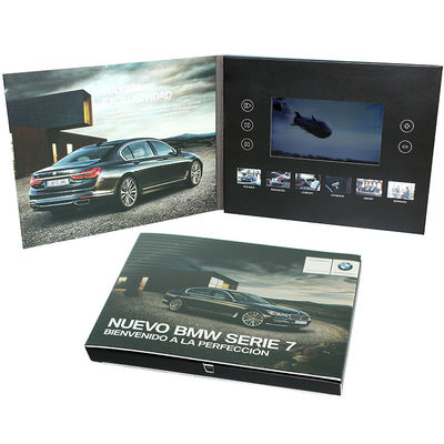 CE ROHS  Video LCD Brochure Custom Printing Paper Crafts With A5 Real Estate Touch Screen