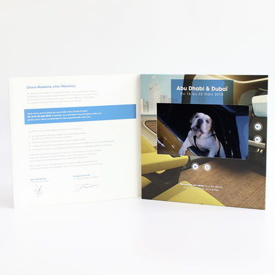 VIF Custom Gift Digital Birthday Cards 7 Inch Rechargeable Lithium Batteries With 2GB Memory